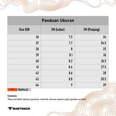 SIZE CHART RAFALE